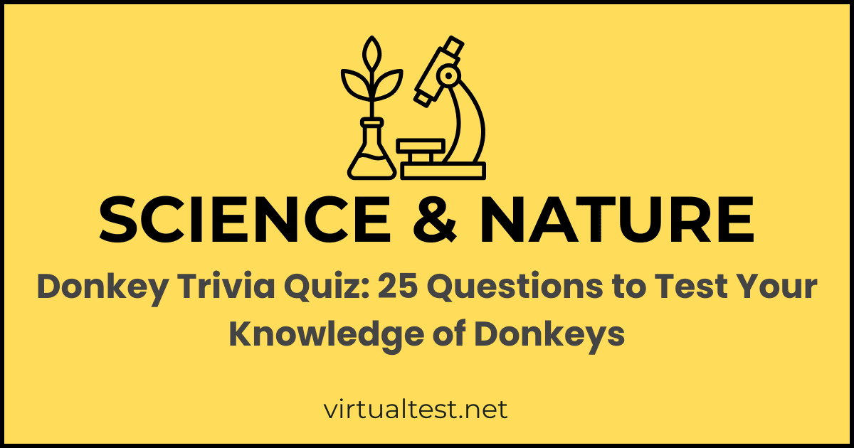 Donkey Trivia Quiz: 25 Questions | Online Question Game, Virtual Trivia ...